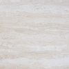 24" Beige Marble Finish and Gold Metal Accent Table - Image 5