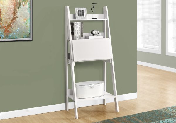 19" White Rectangular Ladder Desk - Image 2