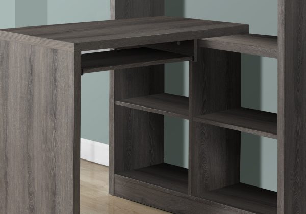 38" Taupe L-Shape Computer Desk - Image 2