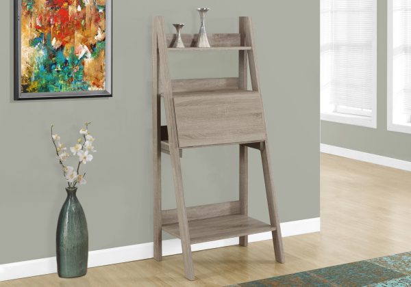 19" Taupe Rectangular Ladder Desk - Image 2