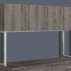 16.25" x 47.25" x 60" Dark Taupe Silver Particle Board Hollow Core Metal  Office Cabinet - Image 2