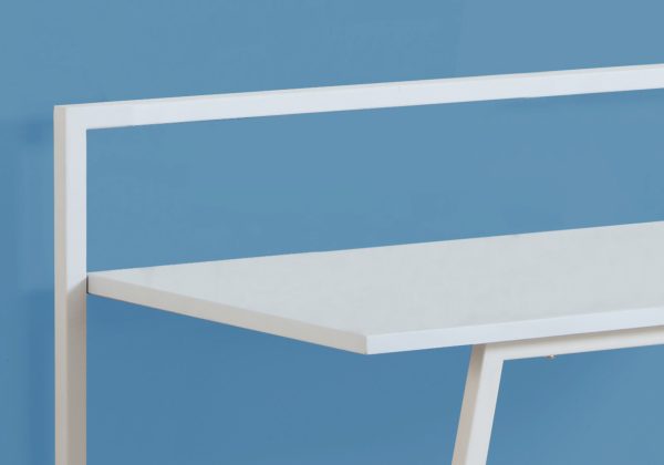 18" White Rectangular Computer Desk - Image 2