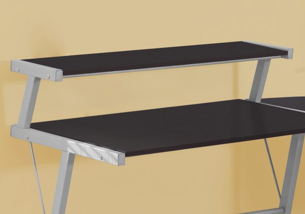 18" Dark Brown L-Shape Computer Desk - Image 2