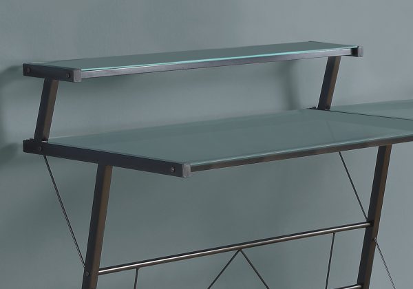 23" Black L-Shape Computer Desk - Image 2