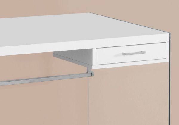 24" White Rectangular Computer Desk - Image 2