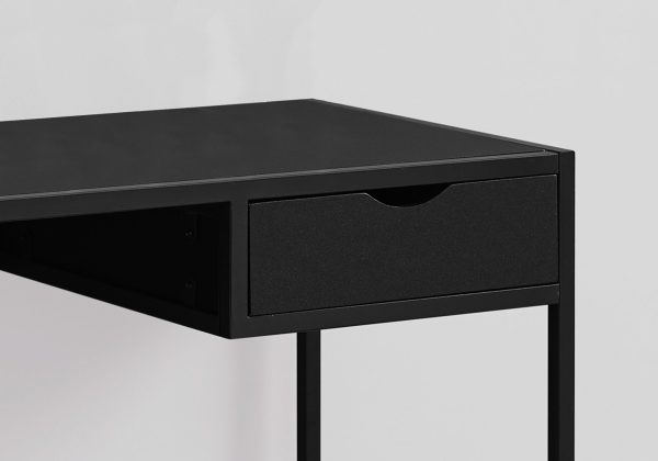 20" Black Rectangular Computer Desk - Image 2