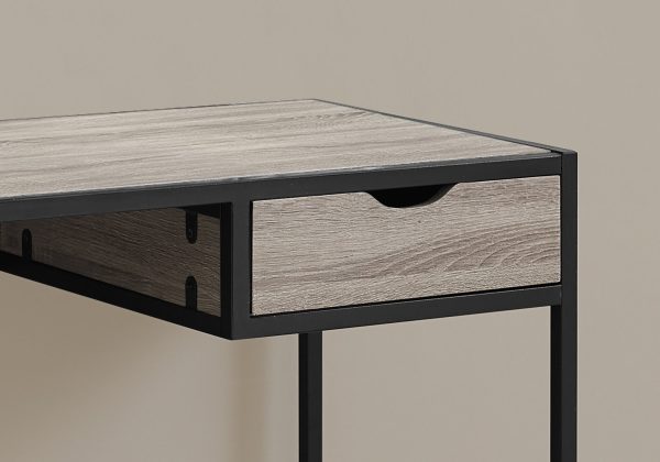 20" Taupe Rectangular Computer Desk - Image 2