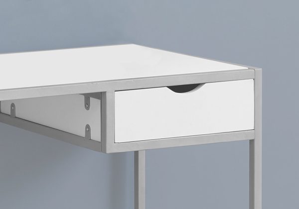 20" White Rectangular Computer Desk - Image 2