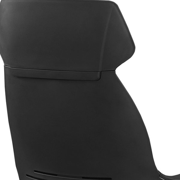 26" x 25" x 96" Black  Foam  Polypropylene  Microfiber  High Back Office Chair - Image 2