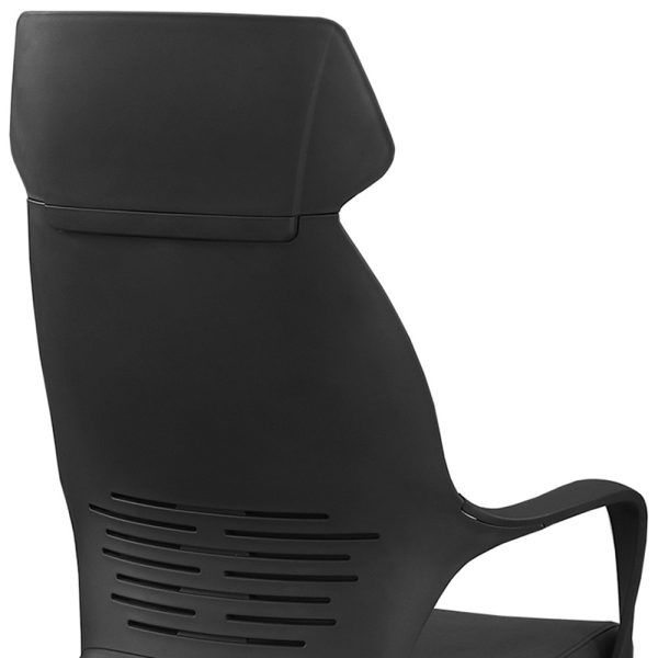 26" x 25" x 96" Black  Foam  Polypropylene  Microfiber  High Back Office Chair - Image 3