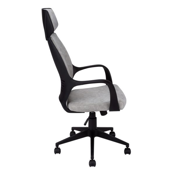 26" x 25" x 96" Grey  Foam  Polypropylene  Microfiber  High Back Office Chair - Image 2