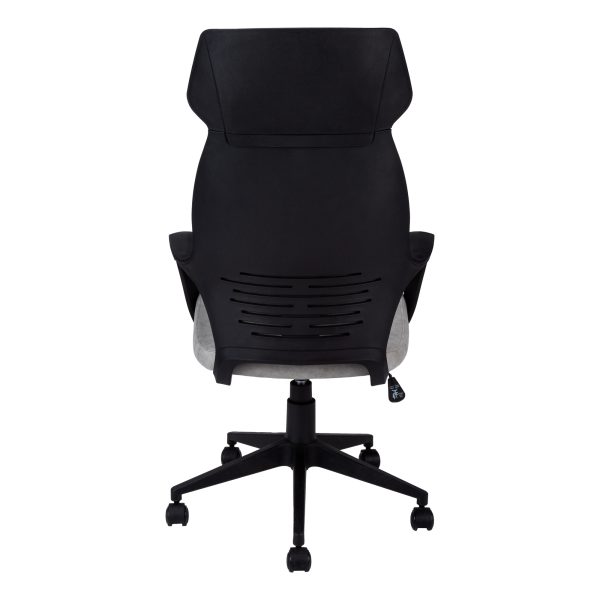 26" x 25" x 96" Grey  Foam  Polypropylene  Microfiber  High Back Office Chair - Image 3