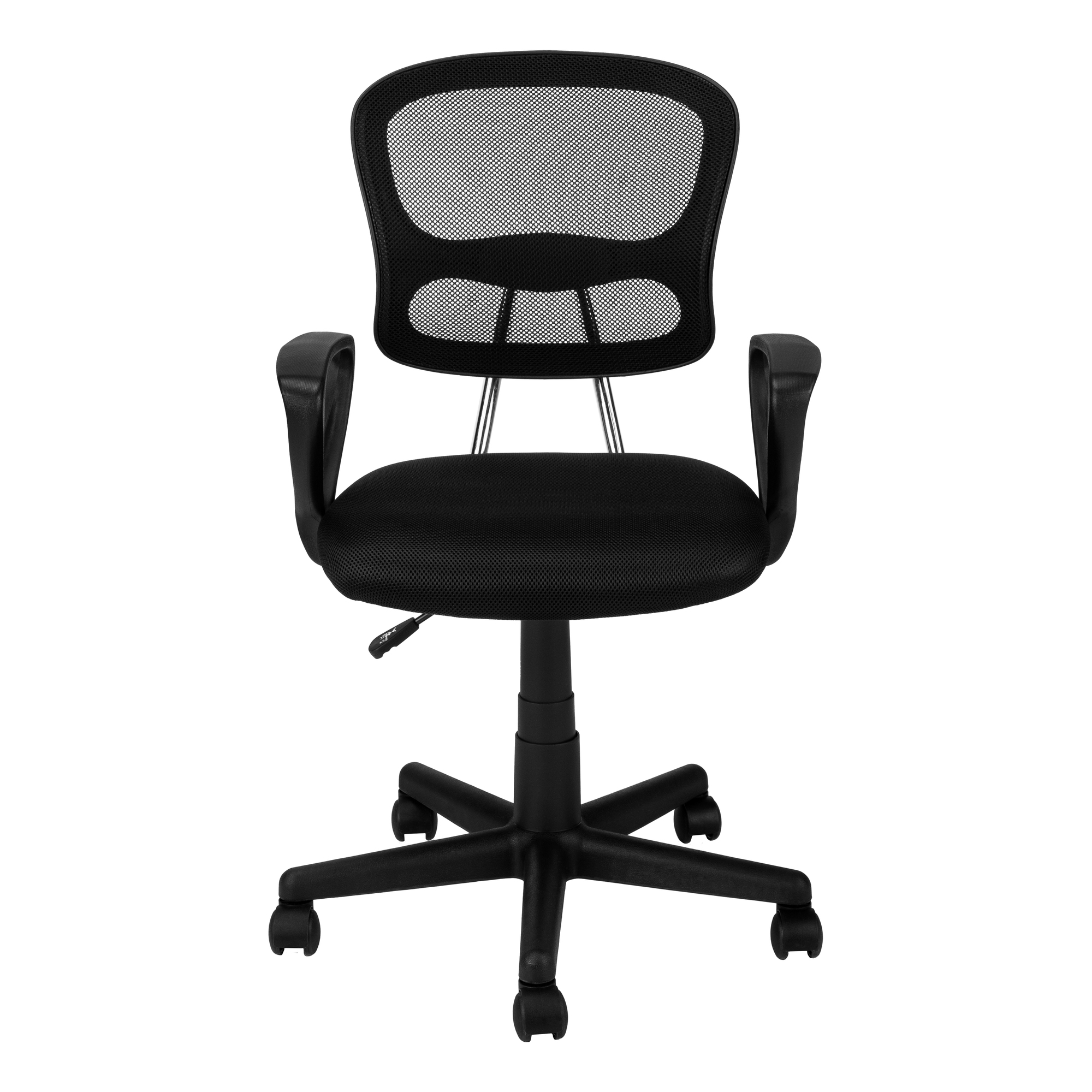 21.5" x 23" x 33" Black Foam Metal Polypropylene Polyester Office Chair