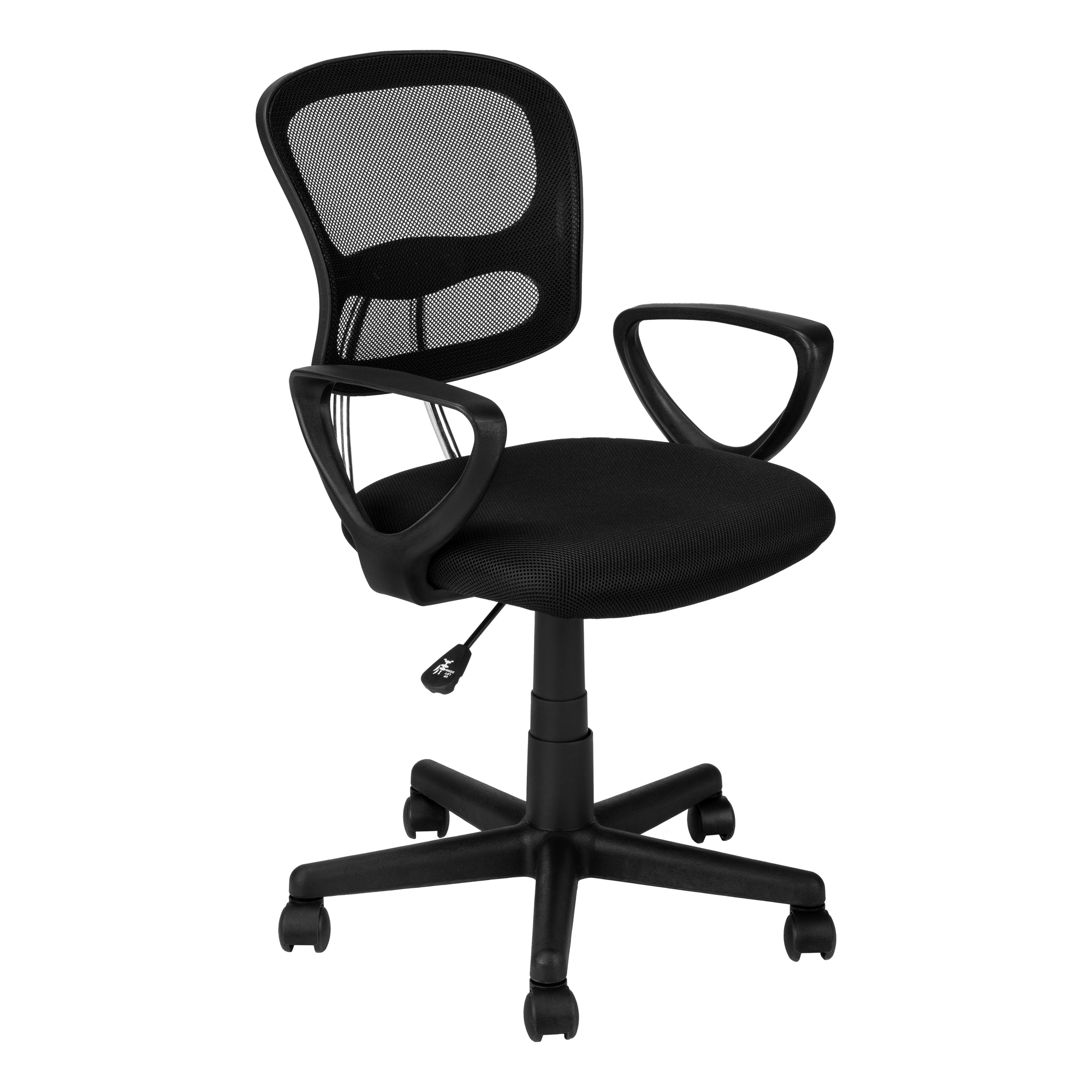 21.5" x 23" x 33" Black Foam Metal Polypropylene Polyester Office Chair - Image 2