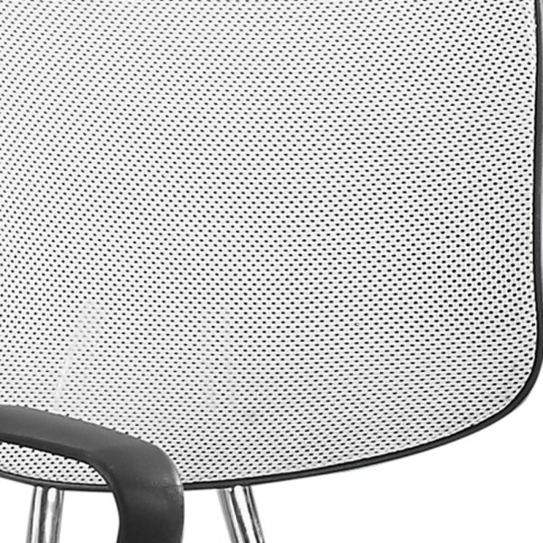 21.5" x 23" x 33" White Foam Metal Polypropylene Polyester  Office Chair - Image 4