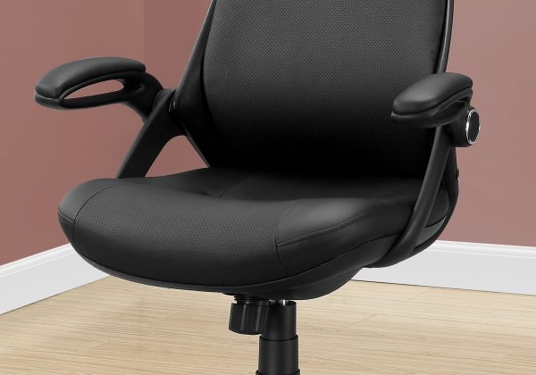 23.75" x 28" x 93.75" Black Foam Metal Nylon  Multi Position Office Chair - Image 2