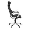 26" x 25.5" x 99" Black Silver Foam Metal  High Back Office Chair - Image 2