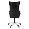 26" x 25.5" x 99" Black Silver Foam Metal  High Back Office Chair - Image 3