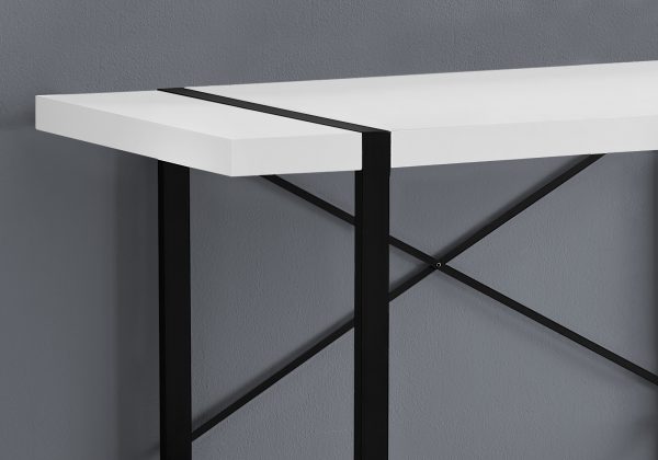 24" White Rectangular Computer Desk - Image 2