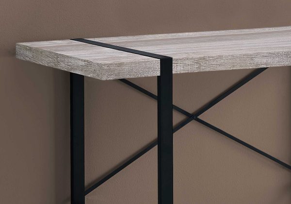 24" Taupe Rectangular Computer Desk - Image 2