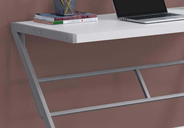 22" White Rectangular Computer Desk - Image 2