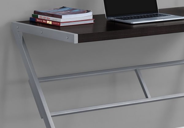 22" Dark Brown Rectangular Computer Desk - Image 2