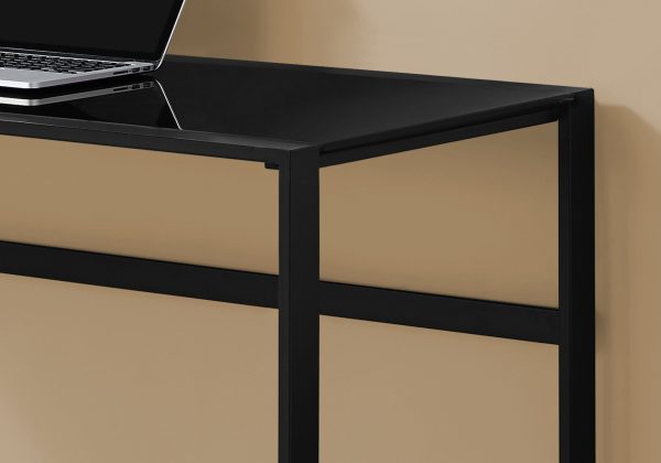 22" Black Rectangular Computer Desk - Image 2
