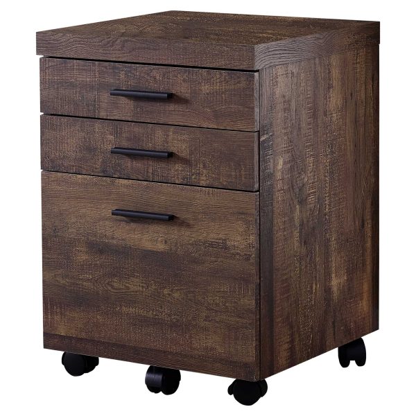 25.25" Particle Board and MDF Filing Cabinet with 3 Drawers - Image 2