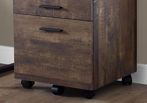 25.25" Particle Board and MDF Filing Cabinet with 3 Drawers - Image 3