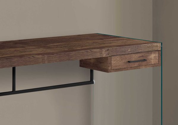 24" Brown Rectangular Computer Desk - Image 2