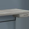 24" Grey Rectangular Computer Desk - Image 2