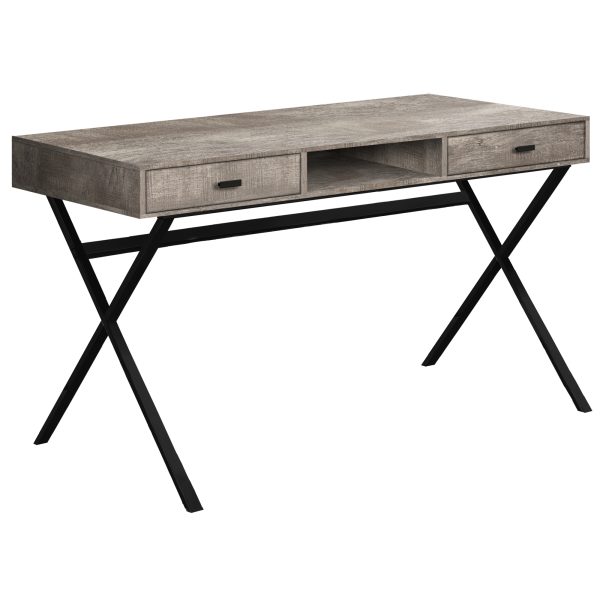 47" Rustic Taupe Computer Desk - Image 2