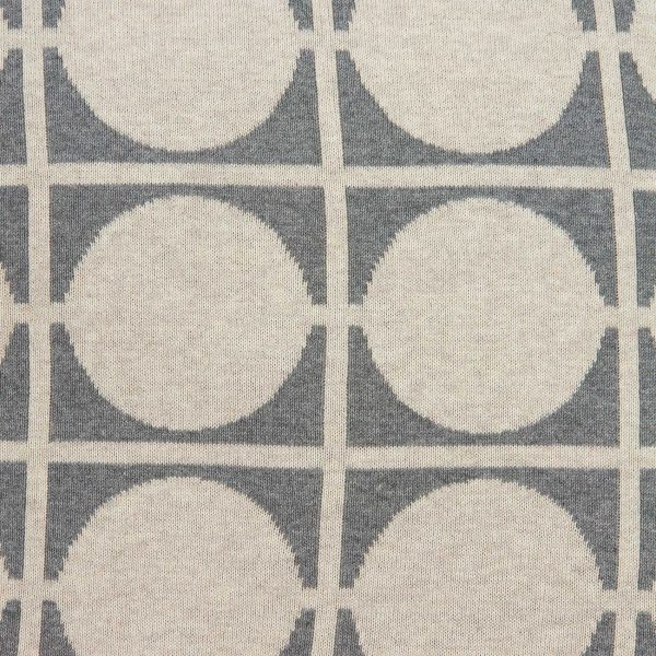 Geometric Design Tan and Grey Printed Pillow Cover - Image 5