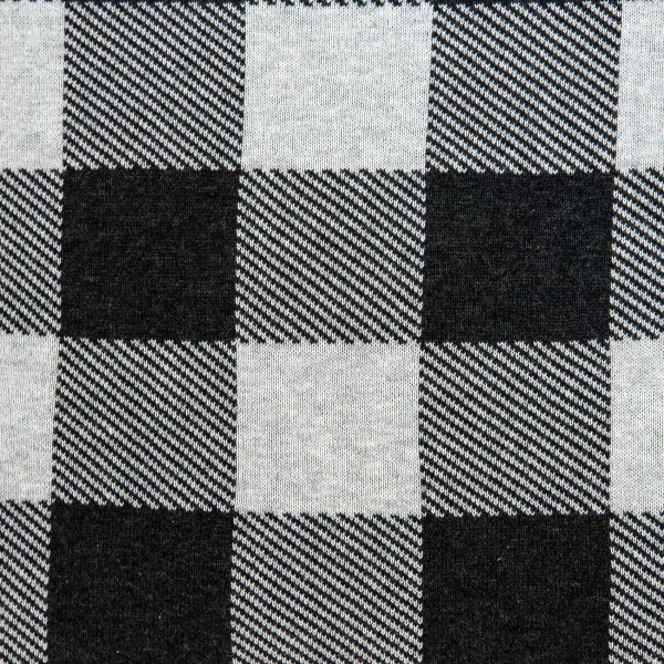 Square Charcoal Buffalo Check Accent Pillow Cover - Image 5
