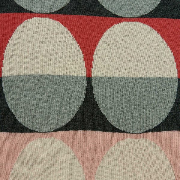 20" x 0.5" x 20" Transitional Gray And Red Cotton Pillow Cover - Image 5