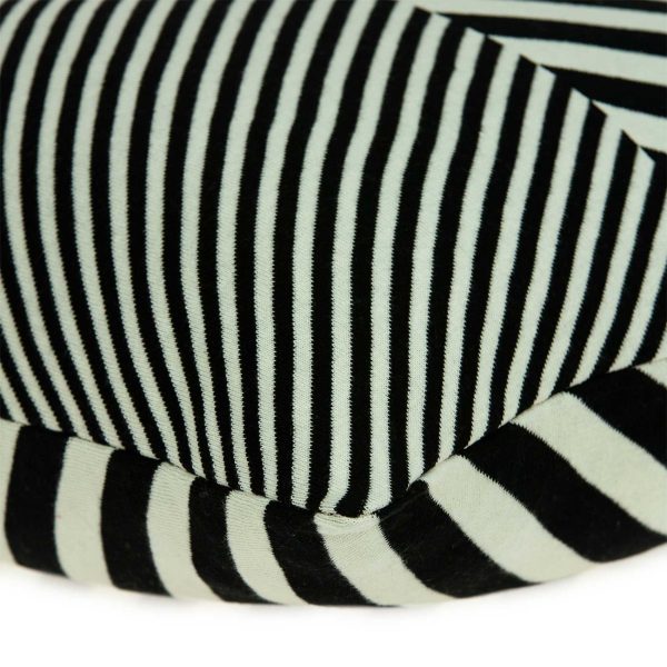 Contemporary Square Black and White Accent Pillow Cover - Image 4