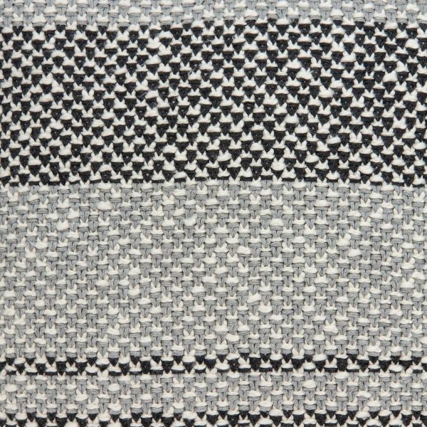 Square Gray Regatta Stripe Accent Pillow Cover - Image 5