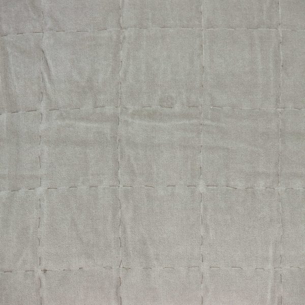20" x 0.5" x 20" Transitional Gray Solid Quilted Pillow Cover - Image 5