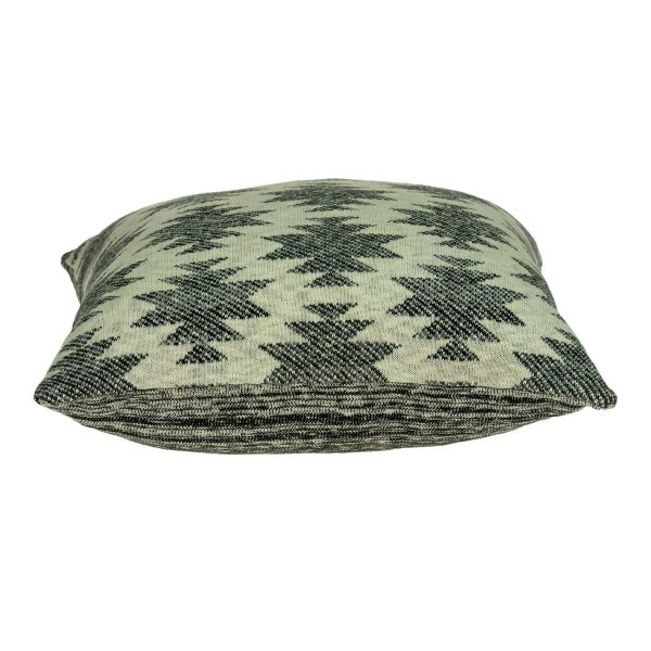 Square Southwest Cool Gray Accent Pillow Cover - Image 3