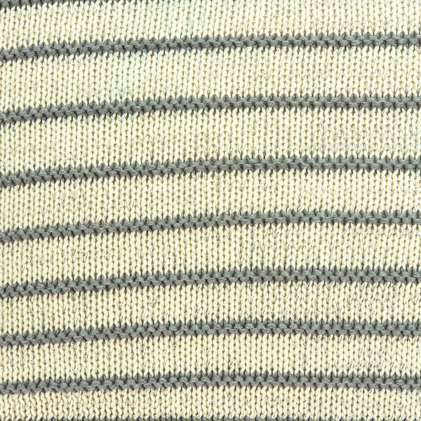 Casual Square Tan and Gray Stripe Accent Pillow Cover - Image 5