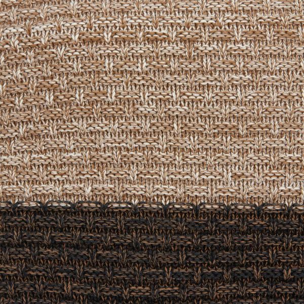 20" x 0.5" x 20" Transitional Brown And Coffee Cotton Pillow Cover - Image 5