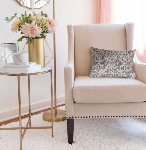 20" x 0.5" x 14" Transitional Champagne Pillow Cover - Image 2