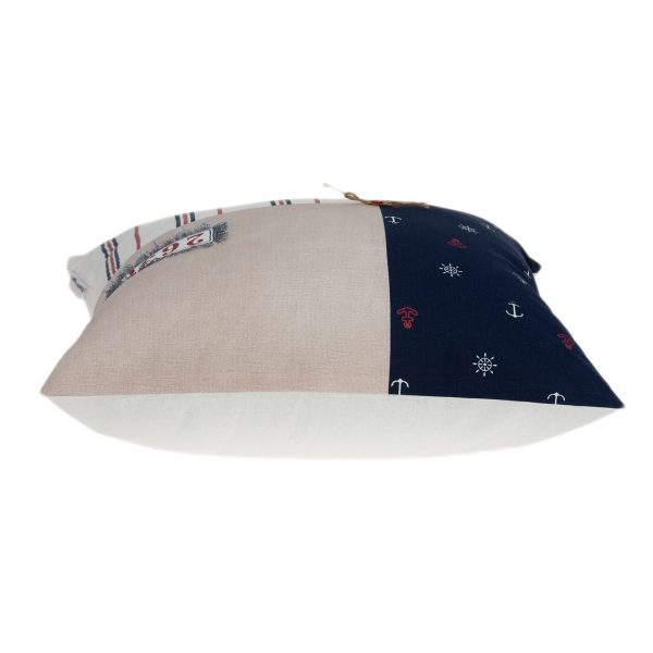 20" x 0.5" x 20" Nautical Multicolor Pillow Cover - Image 3
