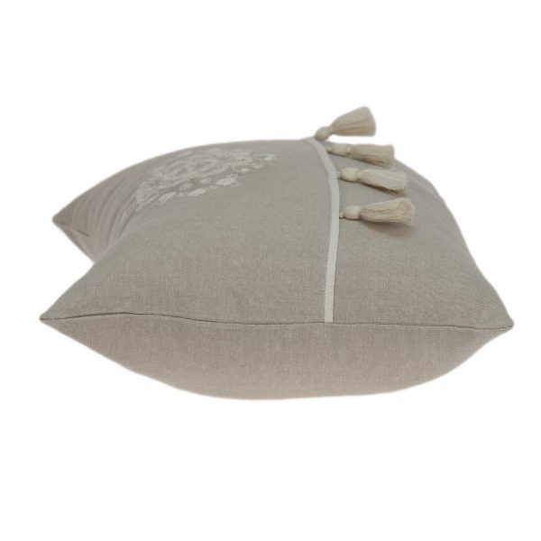 20" x 0.5" x 14" Elegant Transitional Beige Accent Pillow Cover - Image 4