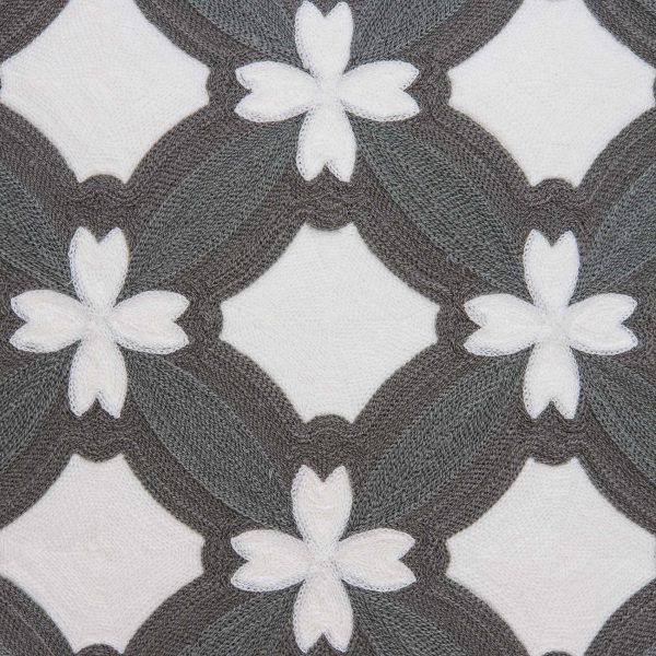 20" x 0.5" x 20" Transitional Gray and White Pillow Cover - Image 5