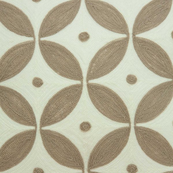 20" x 0.5" x 20" Transitional Beige and White Cotton Pillow Cover - Image 5