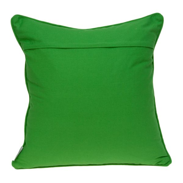 20" x 0.5" x 20" Transitional Green and White Accent Pillow Cover - Image 2