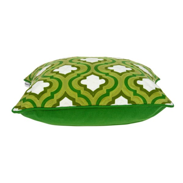 20" x 0.5" x 20" Transitional Green and White Accent Pillow Cover - Image 3