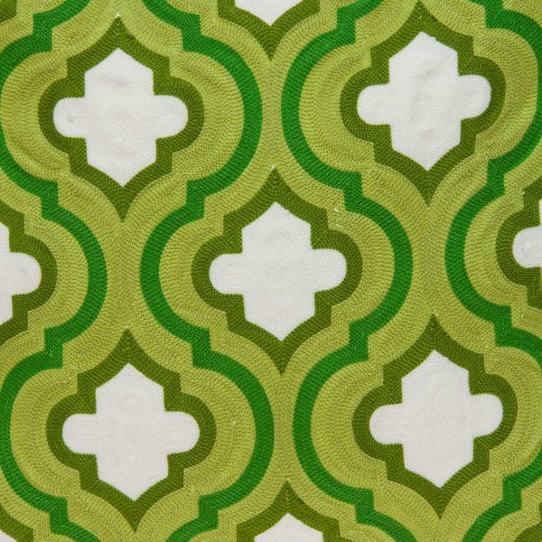 20" x 0.5" x 20" Transitional Green and White Accent Pillow Cover - Image 5