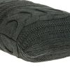 Gray Sweater Knit Lumbar Accent Pillow Cover - Image 4